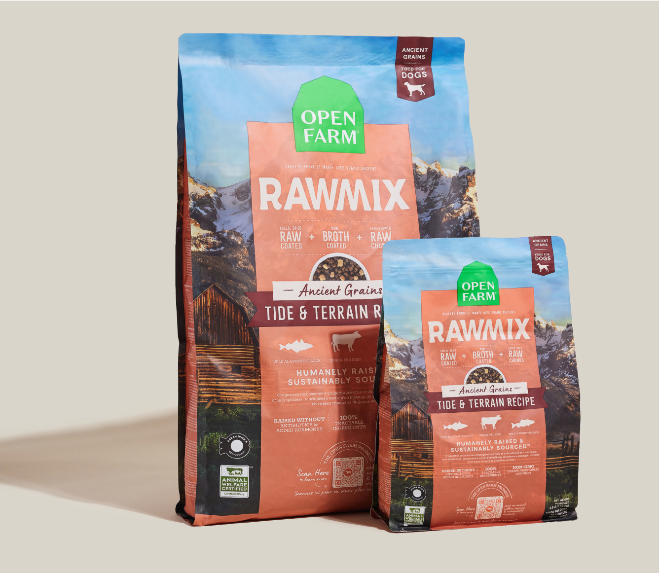 RawMix Tide & Terrain Ancient Grains Dog Kibble